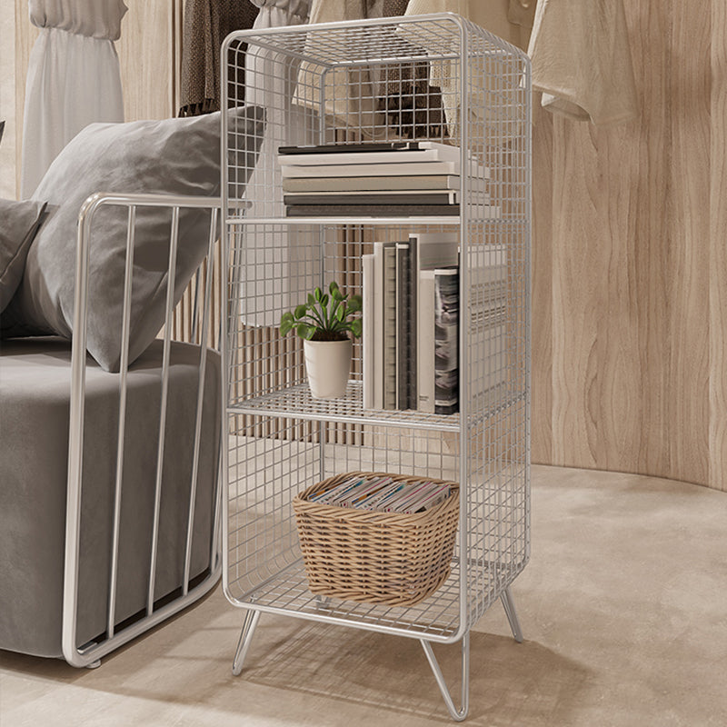 Industrial Antique Finish Shelf Bookcase Metal Etagere Bookshelf