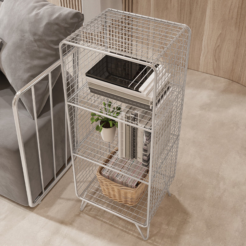 Industrial Antique Finish Shelf Bookcase Metal Etagere Bookshelf