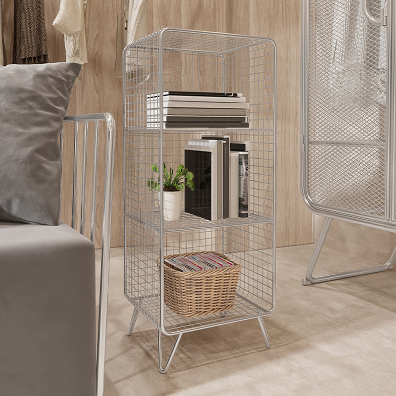 Industrial Antique Finish Shelf Bookcase Metal Etagere Bookshelf