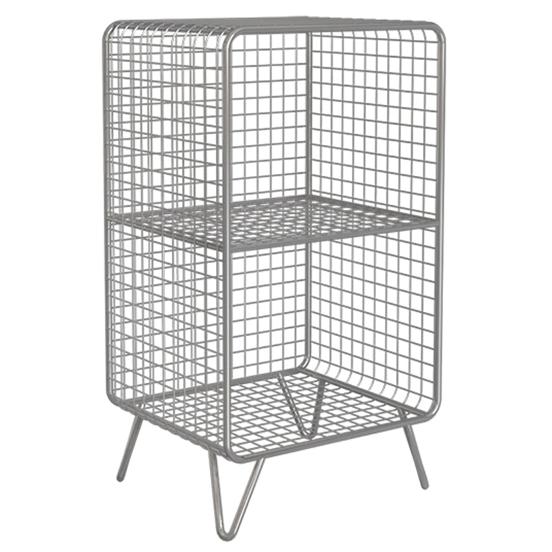 Industrial Antique Finish Shelf Bookcase Metal Etagere Bookshelf