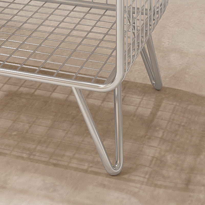 Industrial Antique Finish Shelf Bookcase Metal Etagere Bookshelf