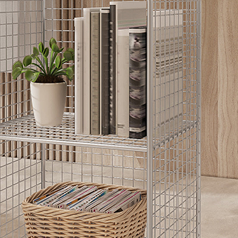 Industrial Antique Finish Shelf Bookcase Metal Etagere Bookshelf