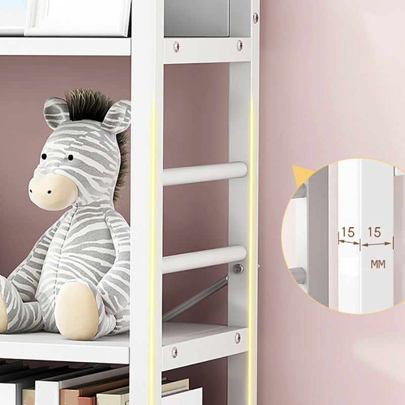 Standard 3 Shelves Bookcase Engineered Wood Contemporary Bookshelf