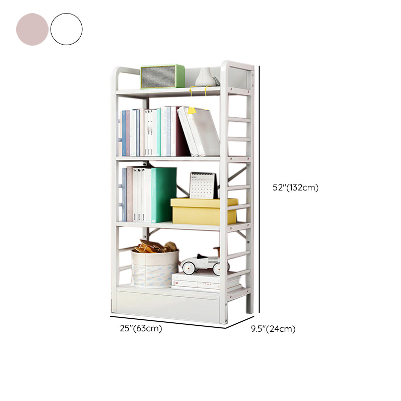 Standard 3 Shelves Bookcase Engineered Wood Contemporary Bookshelf