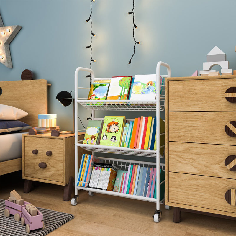 Shelves Included Standard Bookshelf Metal Contemporary Bookcase