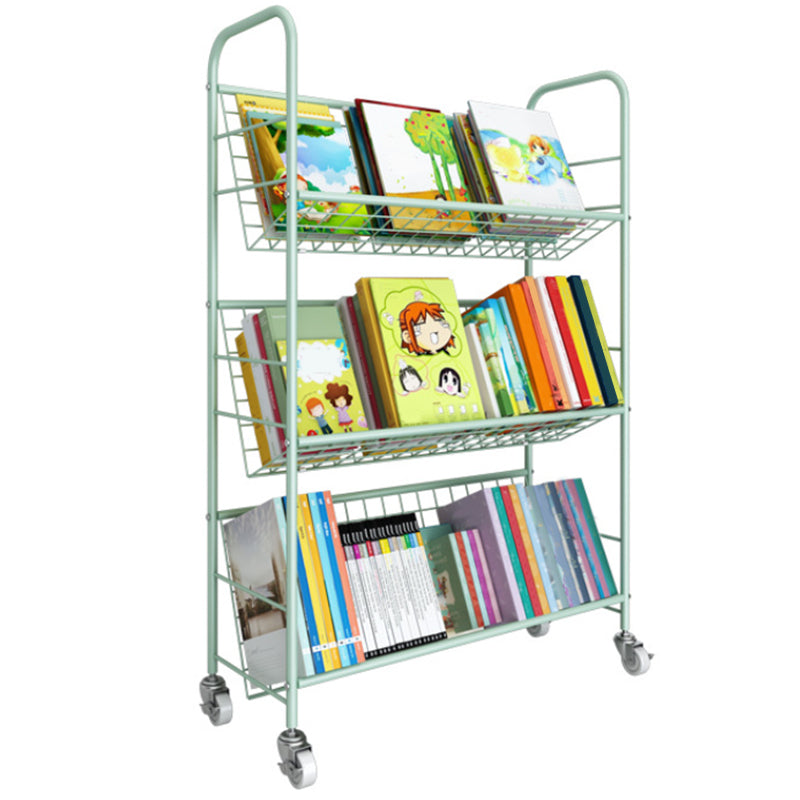 Shelves Included Standard Bookshelf Metal Contemporary Bookcase