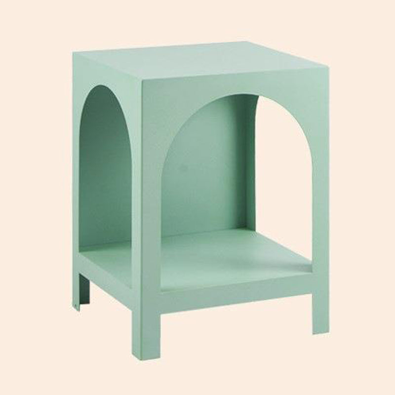 13.78" W Scandinavian Antique Finish Shelf Bookcase Metal Book Shelf with Shelves