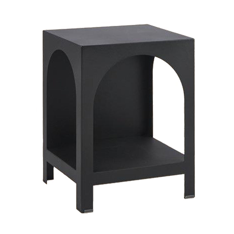 13.78" W Scandinavian Antique Finish Shelf Bookcase Metal Book Shelf with Shelves