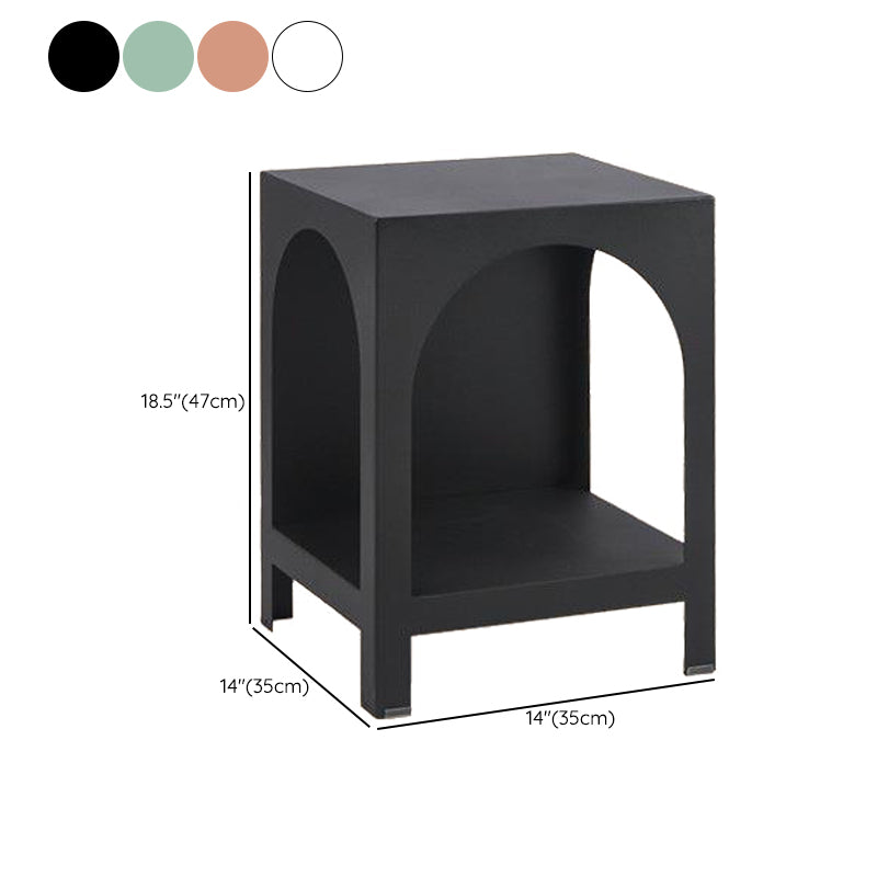 13.78" W Scandinavian Antique Finish Shelf Bookcase Metal Book Shelf with Shelves