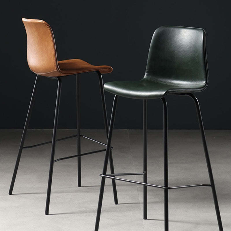Modern Style Bar Stool Leather Backrest Counter Stool for Bristol