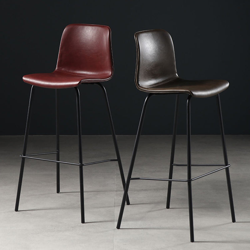 Modern Style Bar Stool Leather Backrest Counter Stool for Bristol