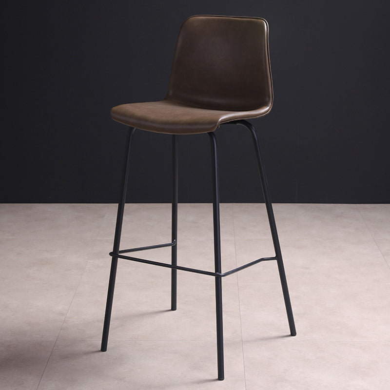 Modern Style Bar Stool Leather Backrest Counter Stool for Bristol