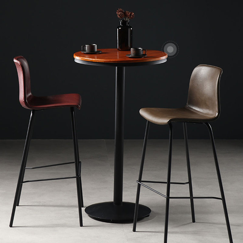Modern Style Bar Stool Leather Backrest Counter Stool for Bristol