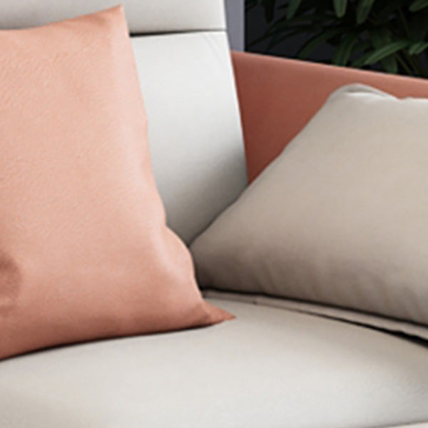 68" Wide Scandinavian Sectional Sofa Cushion Back 4 Pillows Sleeper Sectional