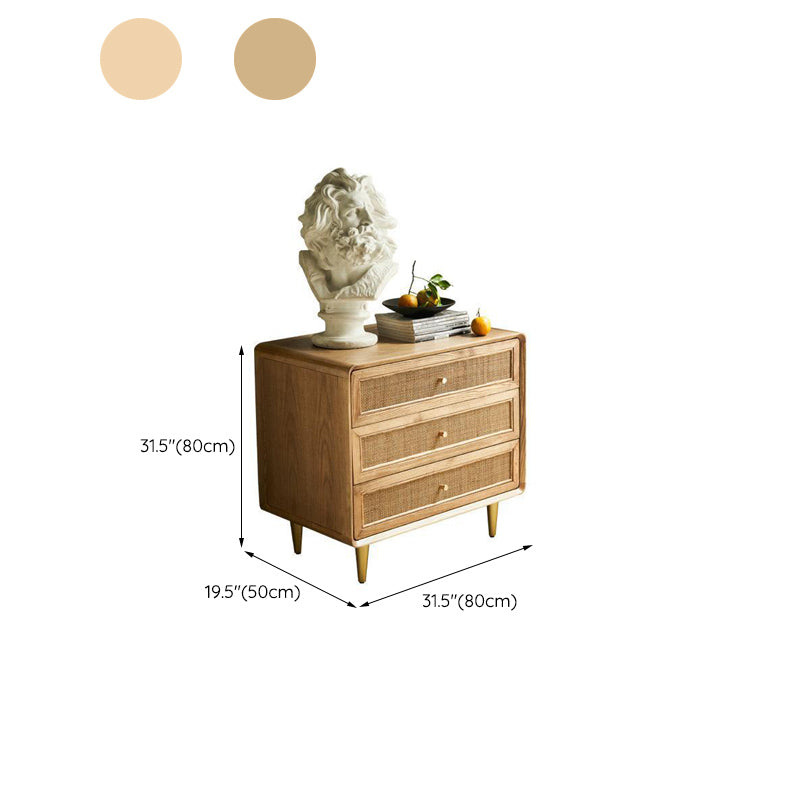 Contemporary Chest Solid Wood Knobs with Drawer Rectangle Accent Chest