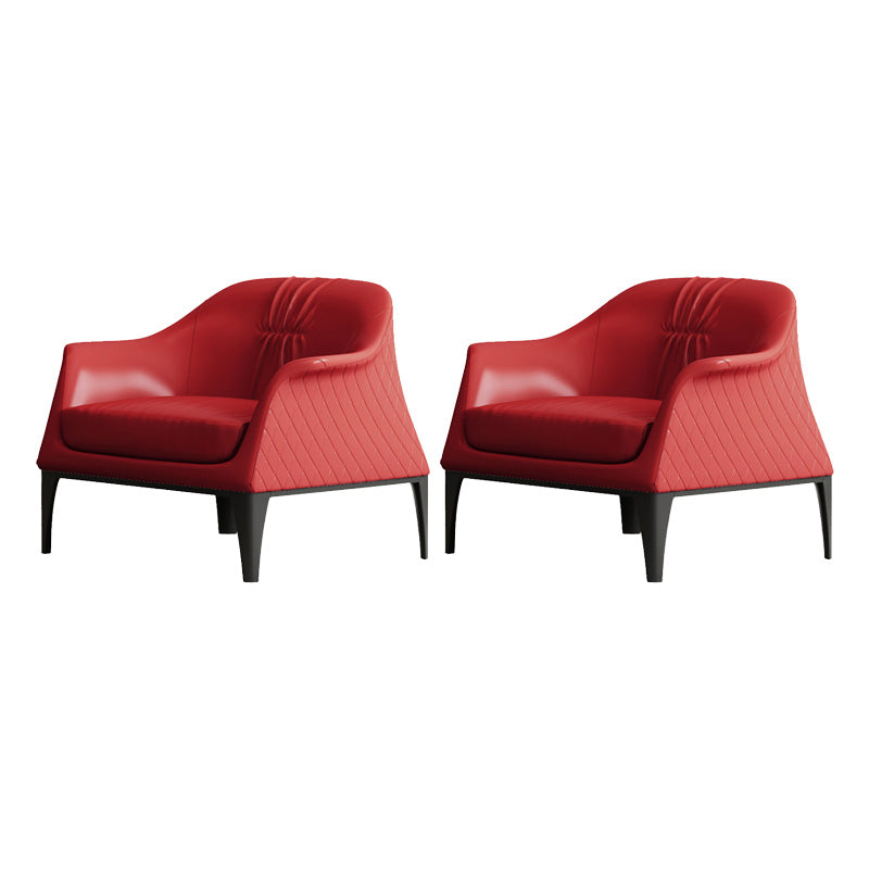 Living Room Mid-century Modern Accent Armchair Solid Color Arm Chair
