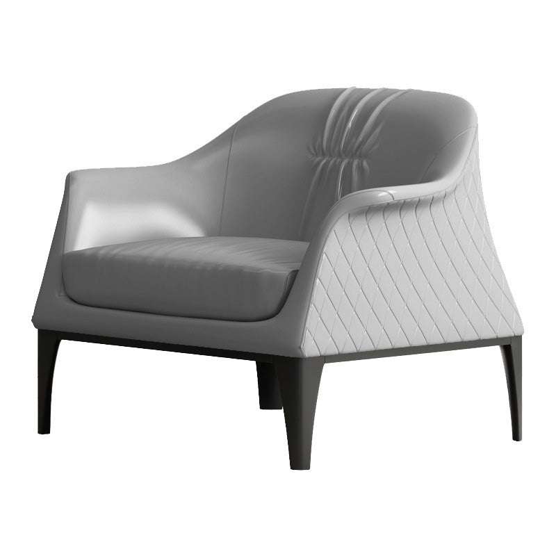 Living Room Mid-century Modern Accent Armchair Solid Color Arm Chair