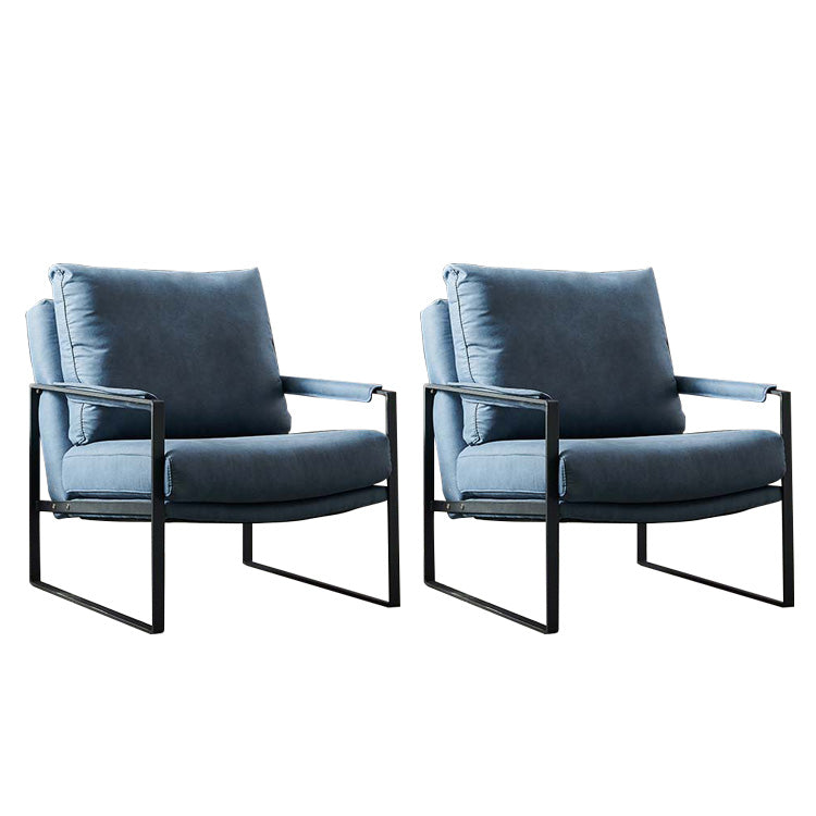 Solid Color Mid-century Modern Armchair Sled Arm Chair for Living Room