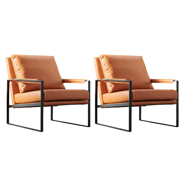 Solid Color Mid-century Modern Armchair Sled Arm Chair for Living Room