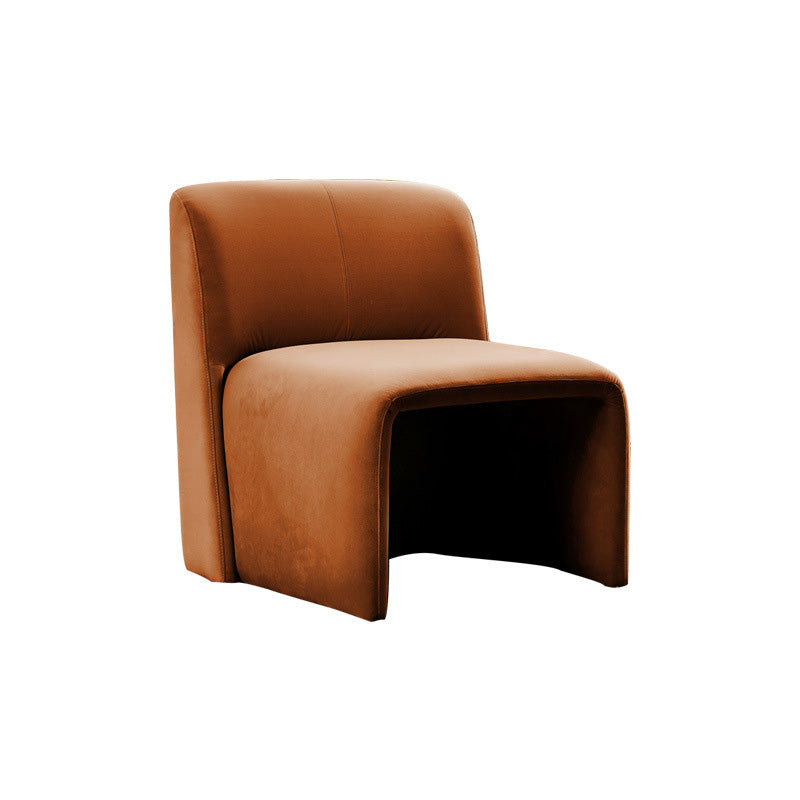Solid Colo Contemporary Accent Chair Sled Velvet Accent Room Chair