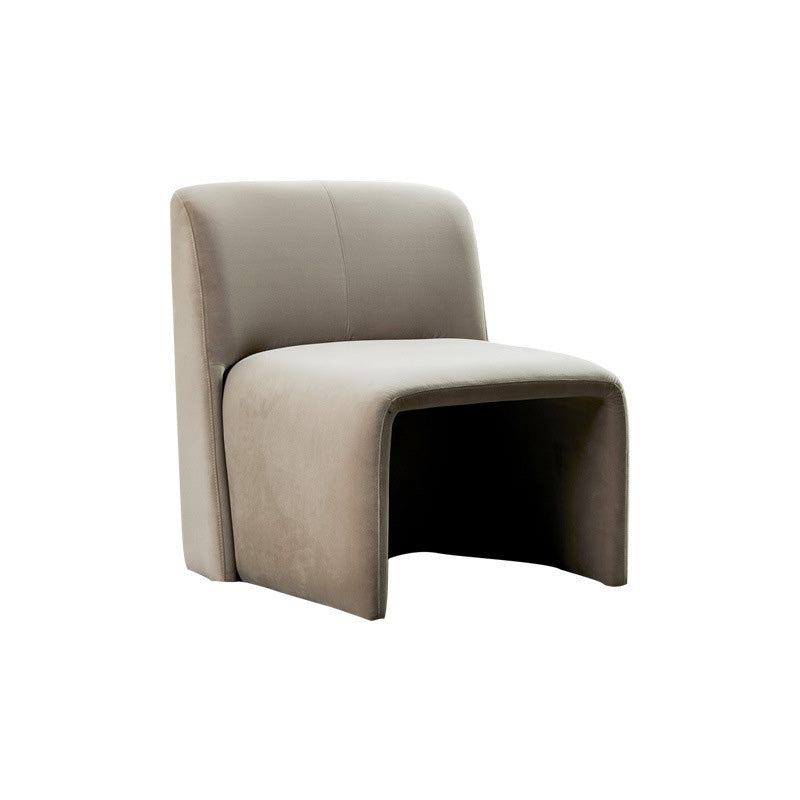 Solid Colo Contemporary Accent Chair Sled Velvet Accent Room Chair
