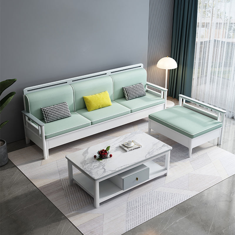 40"H Contemporary Sectional Sofa Fabric Sectional with Bostol Pillows