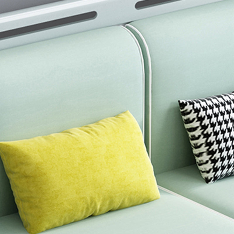 40"H Contemporary Sectional Sofa Fabric Sectional with Bostol Pillows