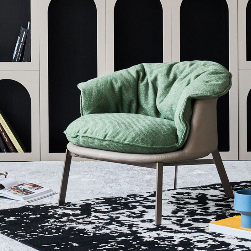Solid Color Accent Room Chair Mid-century Living Room Lounge Chair