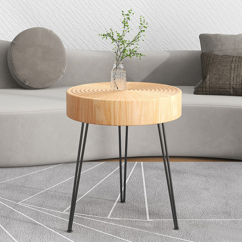 Scandinavian Round Wood Cocktail Coffee Metal 3 Legs / 4 Legs Coffee Table