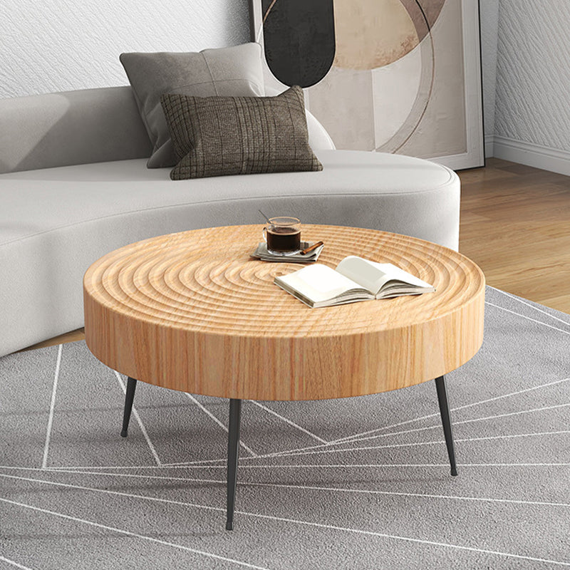 Scandinavian Round Wood Cocktail Coffee Metal 3 Legs / 4 Legs Coffee Table