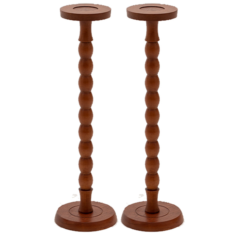 Traditional Wood End Table Sled Black/Brown Side End Snack Table