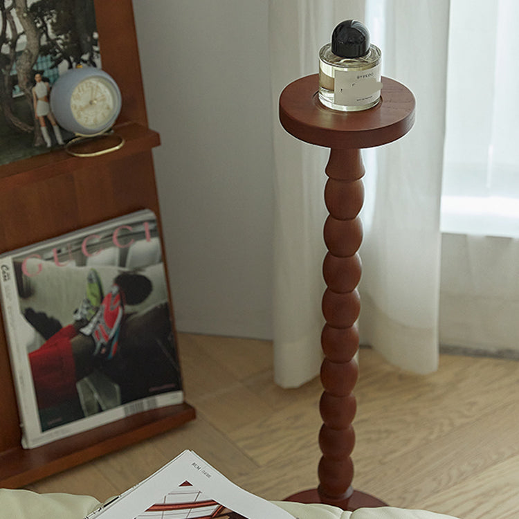 Traditional Wood End Table Sled Black/Brown Side End Snack Table