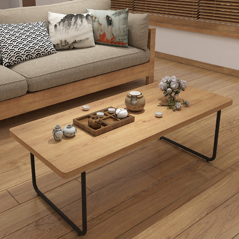 Sled 1 Single Coffee Table Scandinavian Pine Wood Rectangular Cocktail Table