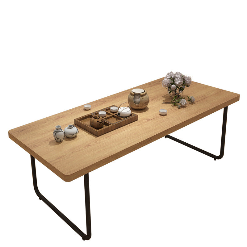 Sled 1 Single Coffee Table Scandinavian Pine Wood Rectangular Cocktail Table