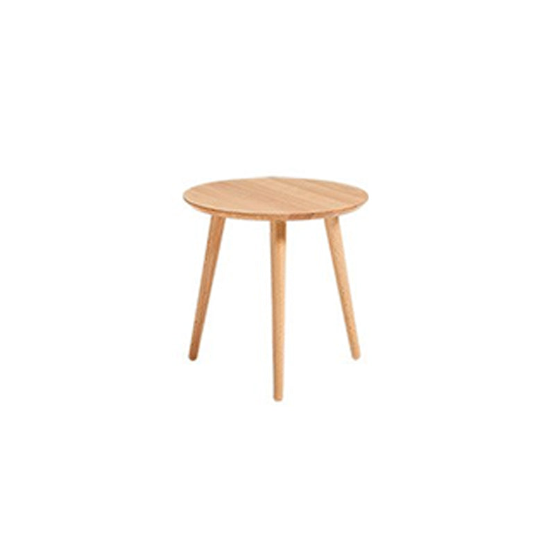 Contemporary Wood 3 Legs Round Living Room Accent Side Table