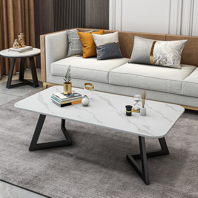 Slate Coffee Table Rectangle 17.7" High Coffee Cocktail Table