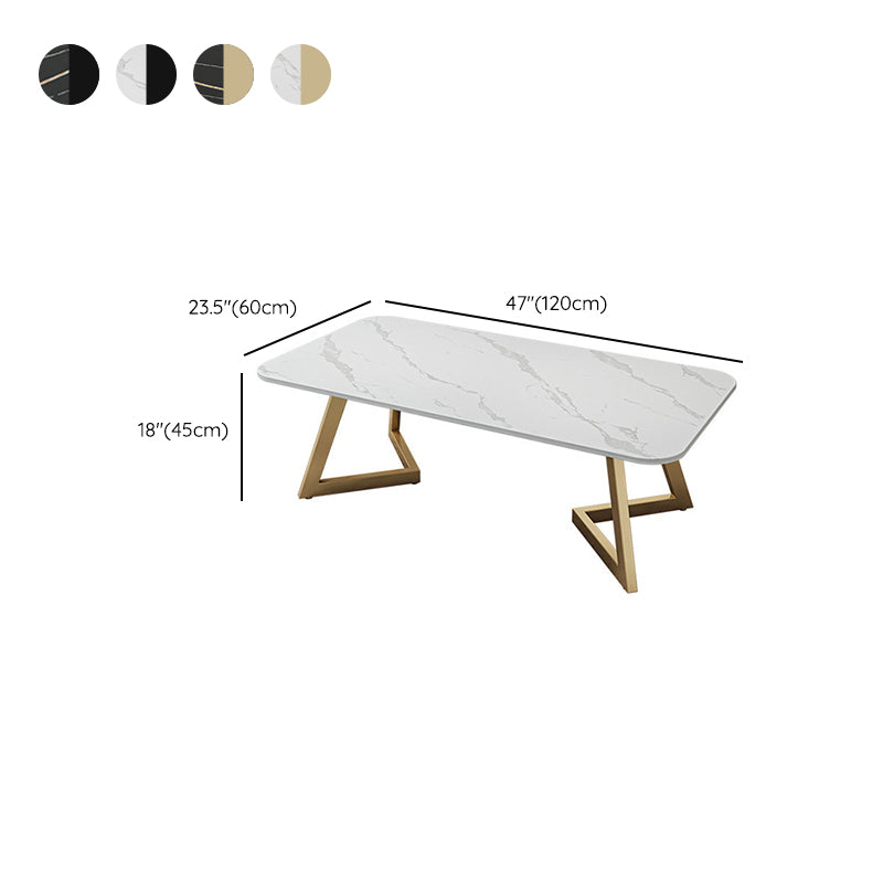 Slate Coffee Table Rectangle 17.7" High Coffee Cocktail Table
