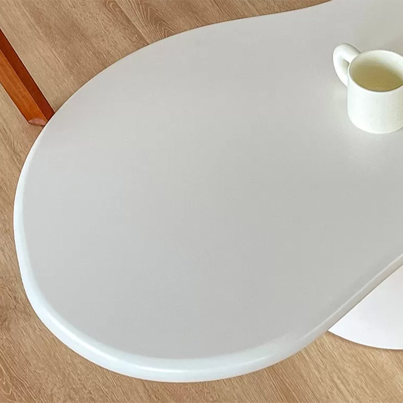 Pedestal 13.8" H Coffee Table Scandinavian Faux Wood Cocktail Table