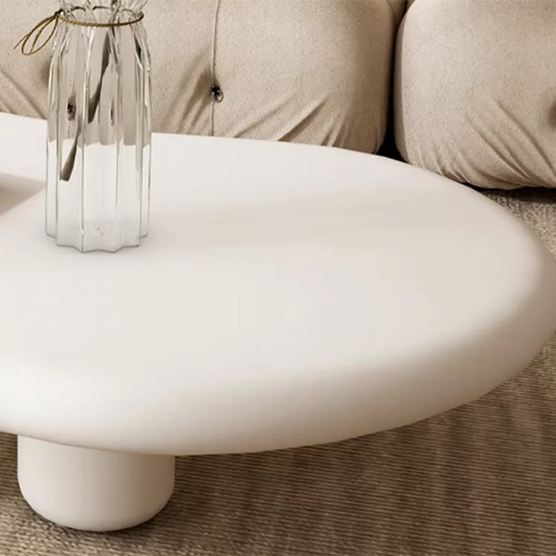 Nordic Cloud-Shaped Coffee Table Solid Wood 4 Legs Cocktail Table
