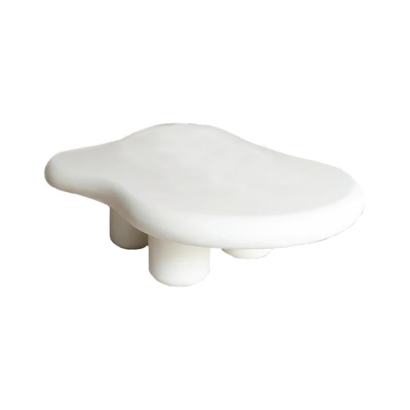 Nordic Cloud-Shaped Coffee Table Solid Wood 4 Legs Cocktail Table