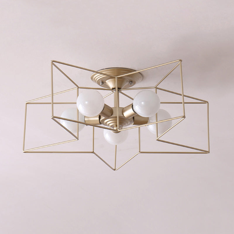 Modern Flush Mount Ceiling Fixture 5 Light Flush Ceiling Lights for Bedroom