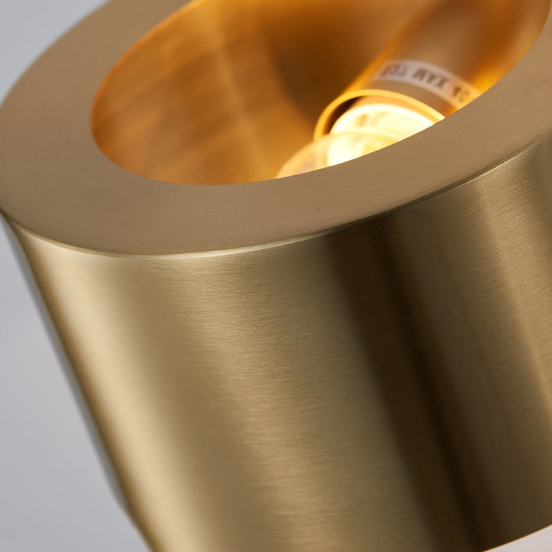 Modern Wall Sconce Drum Copper Sconce Light Fixture for Bedroom