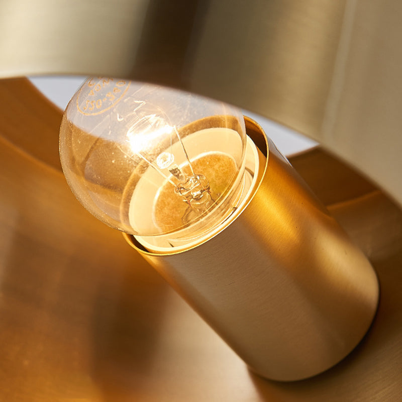 Modern Wall Sconce Drum Copper Sconce Light Fixture for Bedroom