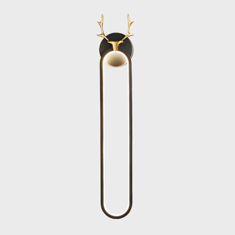 Contemporary Wall Sconce Copper LED Sconce Light Fixture for Bedroom