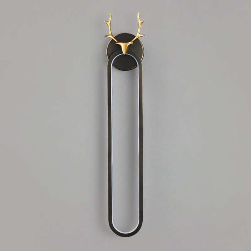 Contemporary Wall Sconce Copper LED Sconce Light Fixture for Bedroom