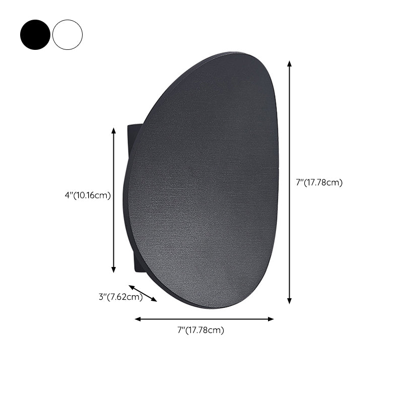 Modernism Style Single Wall Mounted Sconce Metallic LED Wall Light