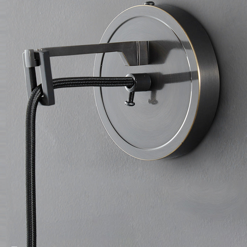 Contemporary Wall Sconce Cylinder Crystal Sconce Lighting for Bedroom