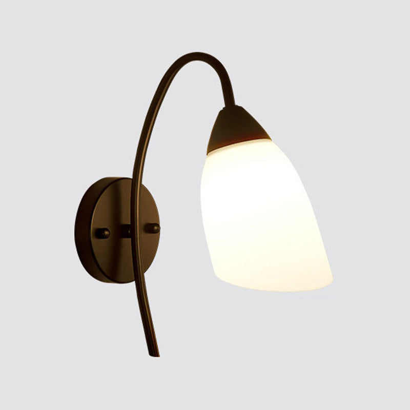 Modern Style Wall Light Glass 1 Light Sconces for Living Room