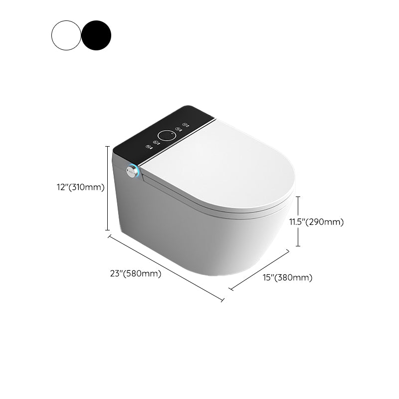 Modern Wall Mount Urine Toilet Siphon Jet Toilet Bowl with Toilet Seat