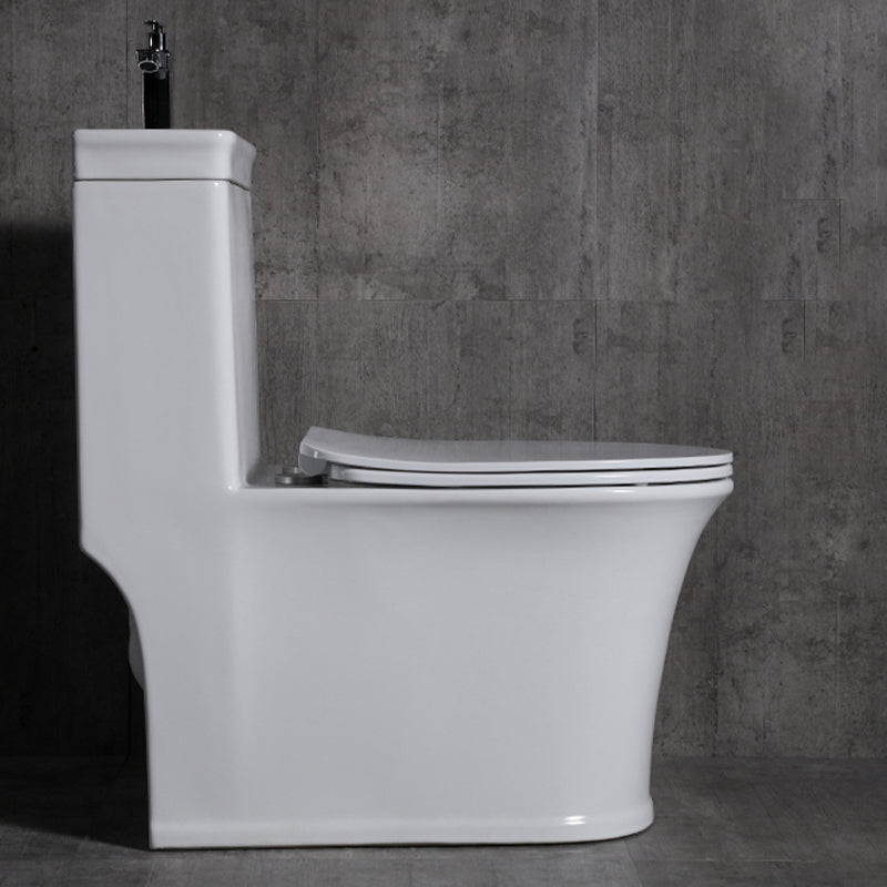 Floor Mounted Toilet One-Piece Toilet Porcelain Siphon Jet Flush Toilet